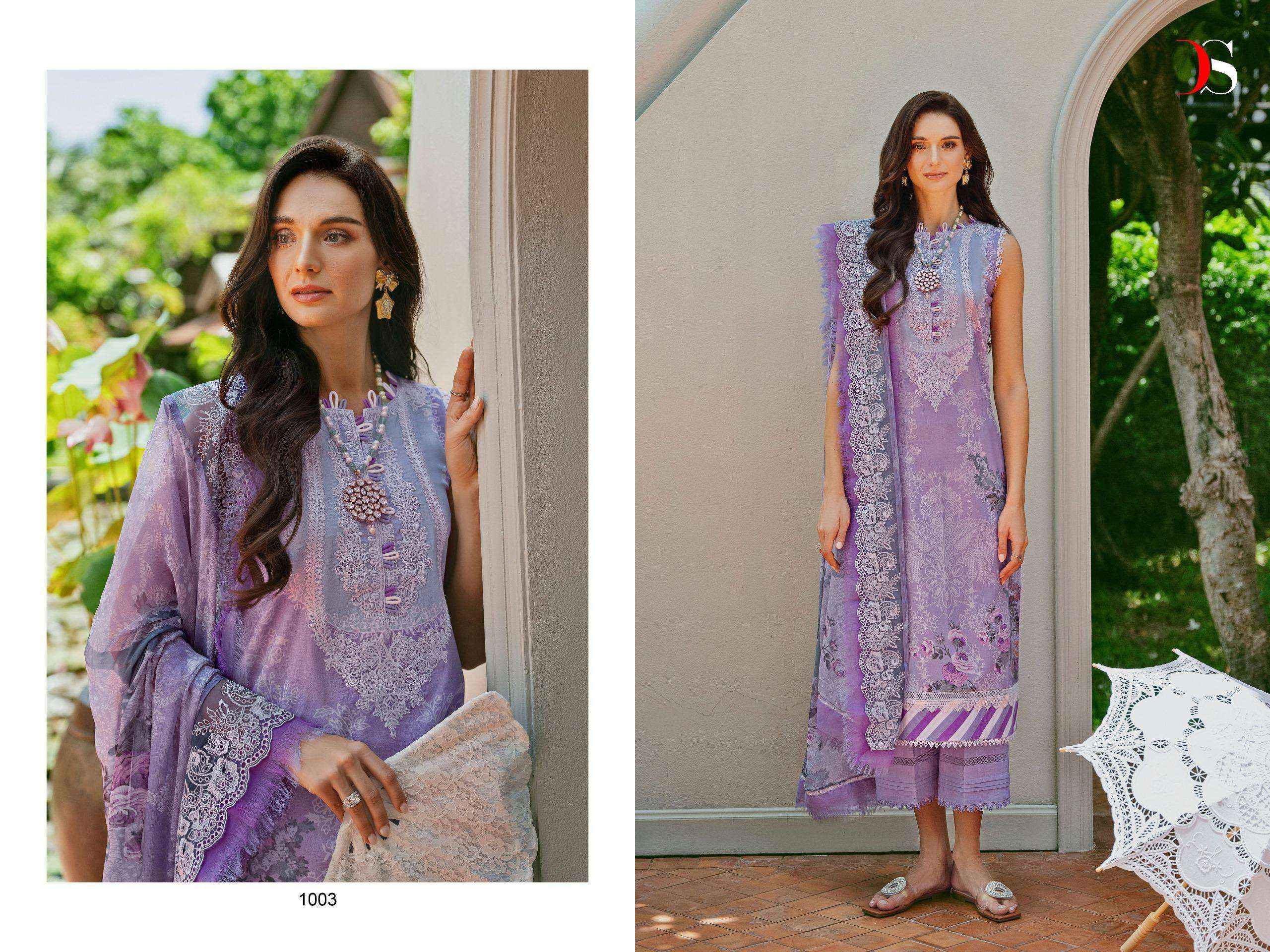 DEEPSY SUITS JADE NEEDLE WONDER 24 VOL 2 COTTON DESIGNER SUIT ( 6 PCS CATALOG )