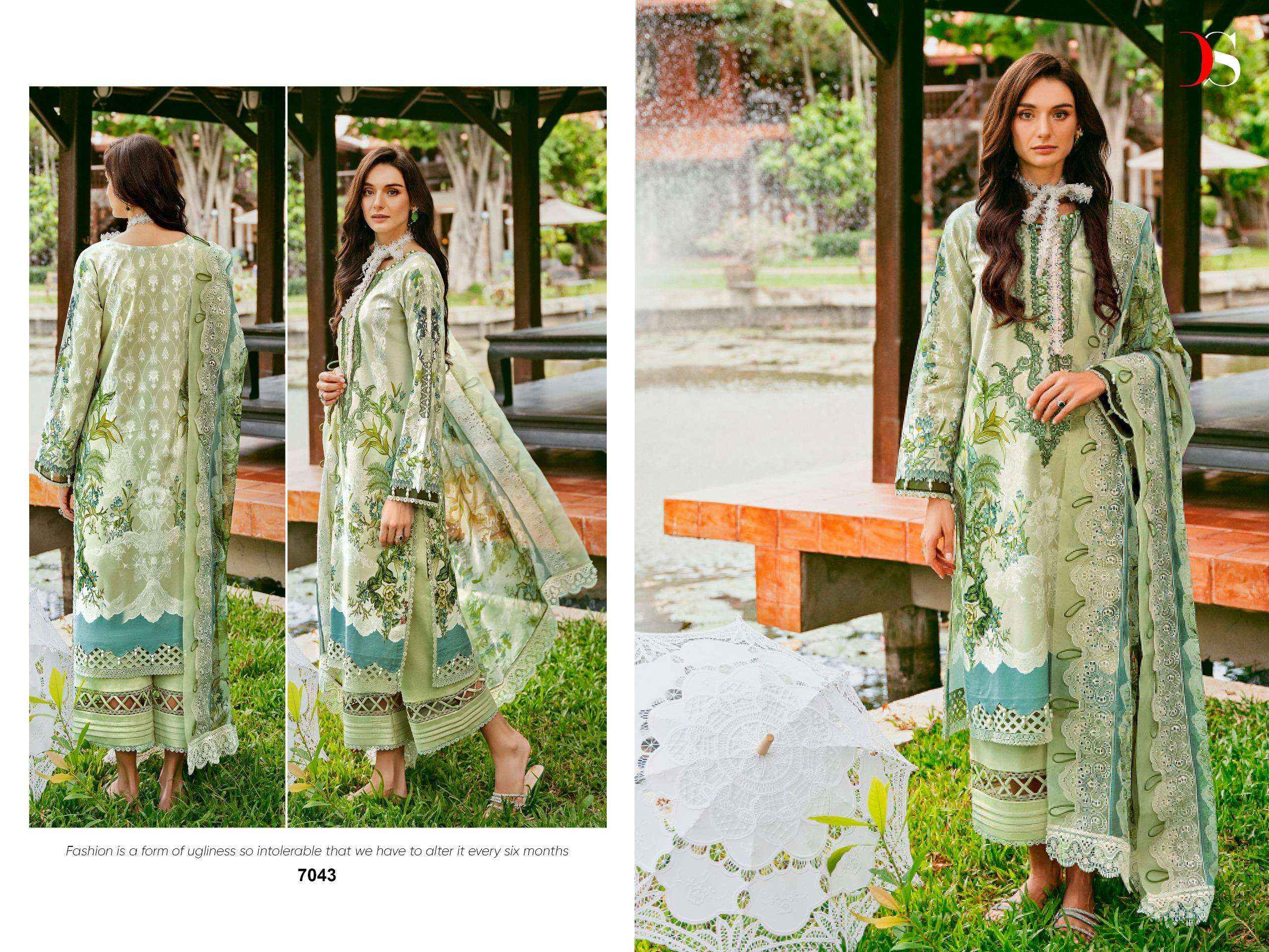 DEEPSY SUITS JADE NEEDLE WONDER VOL 24 COTTON PAKISTANI SUITS ( 6 PCS CATALOG )