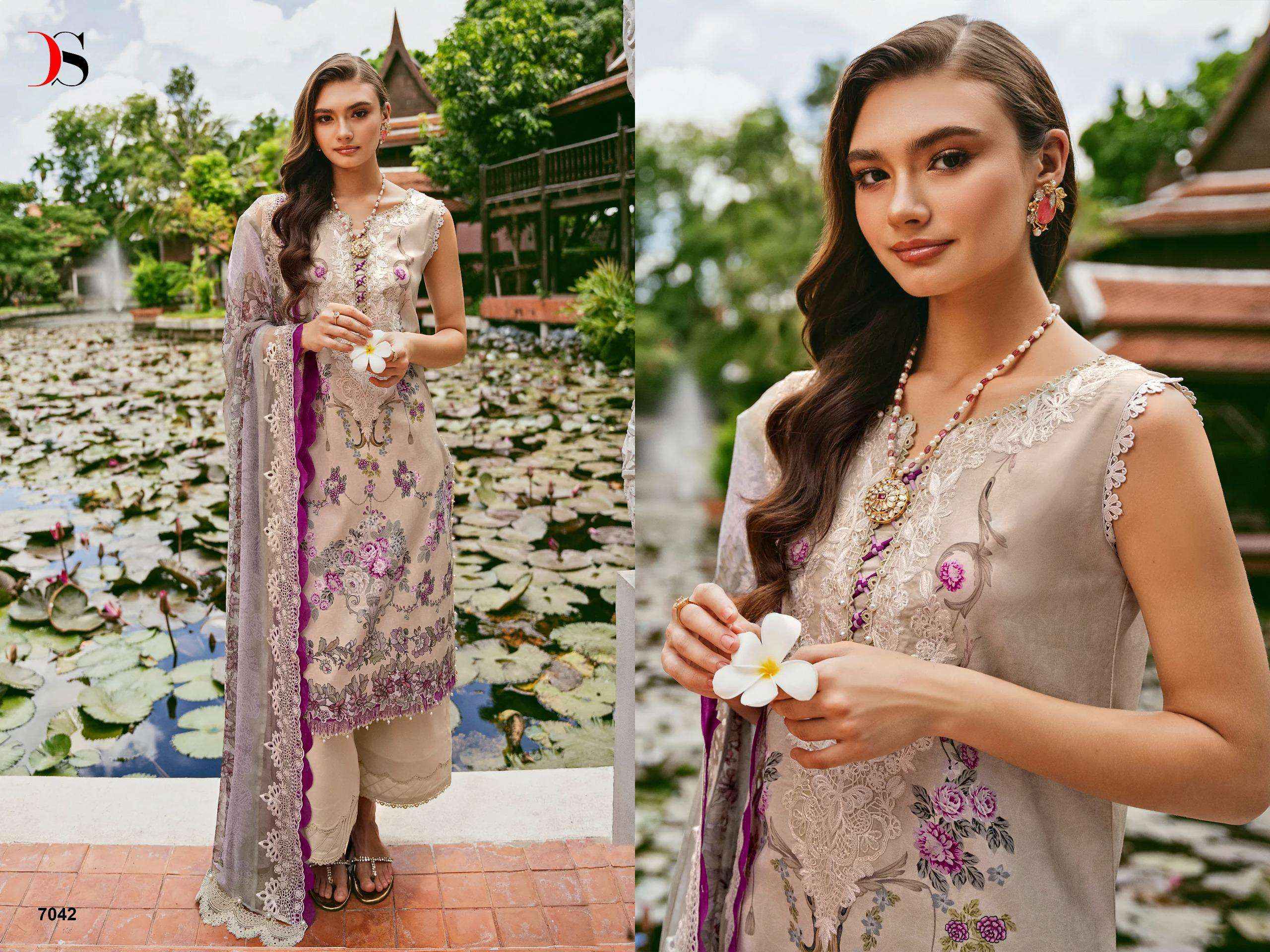 DEEPSY SUITS JADE NEEDLE WONDER VOL 24 COTTON PAKISTANI SUITS ( 6 PCS CATALOG )