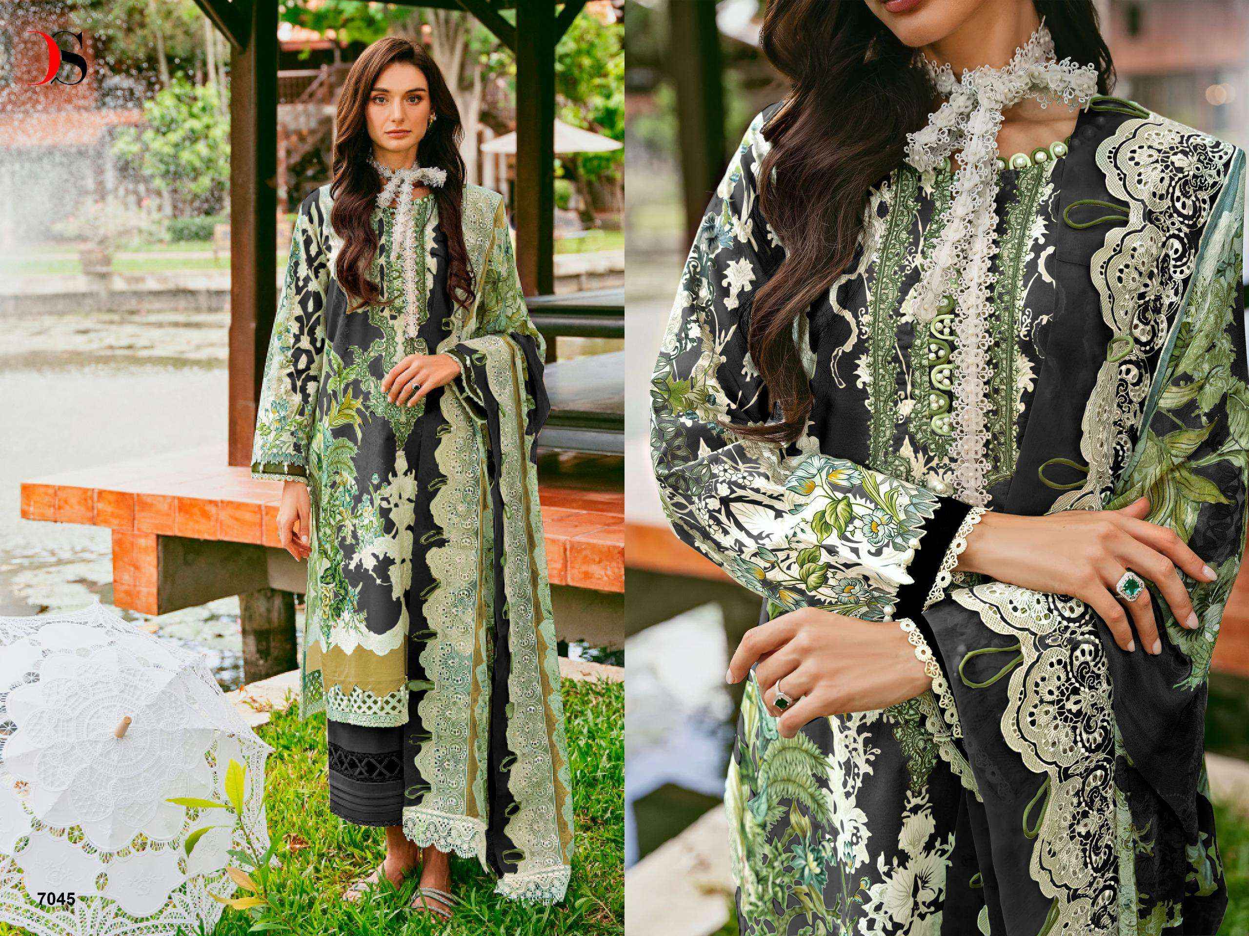 DEEPSY SUITS JADE NEEDLE WONDER VOL 24 COTTON PAKISTANI SUITS ( 6 PCS CATALOG )