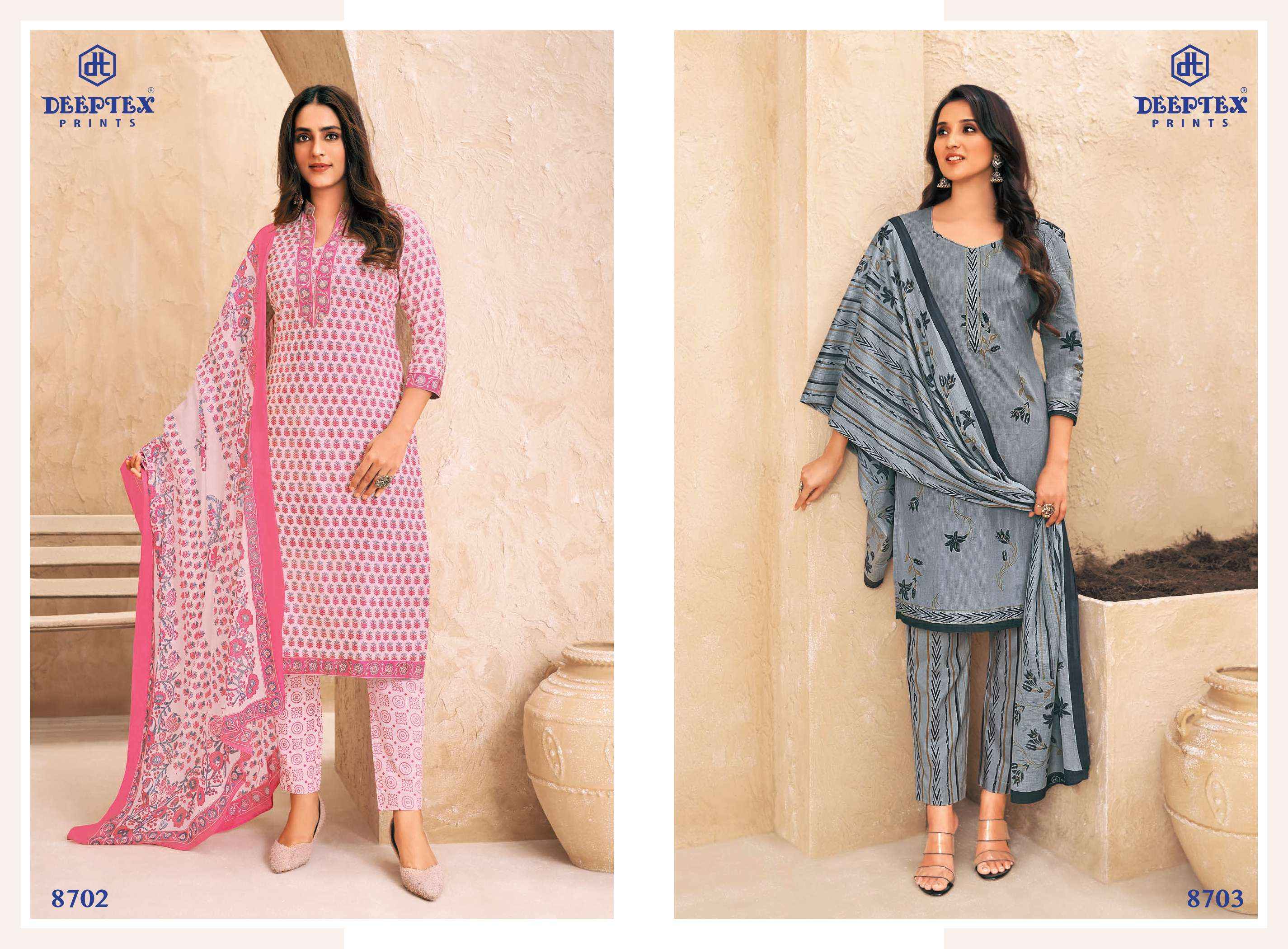 DEEPTEX PRINTS MISS INDIA VOL 87 PURE COTTON DRESS MATERIAL ( 26 PCS CATALOG ) 