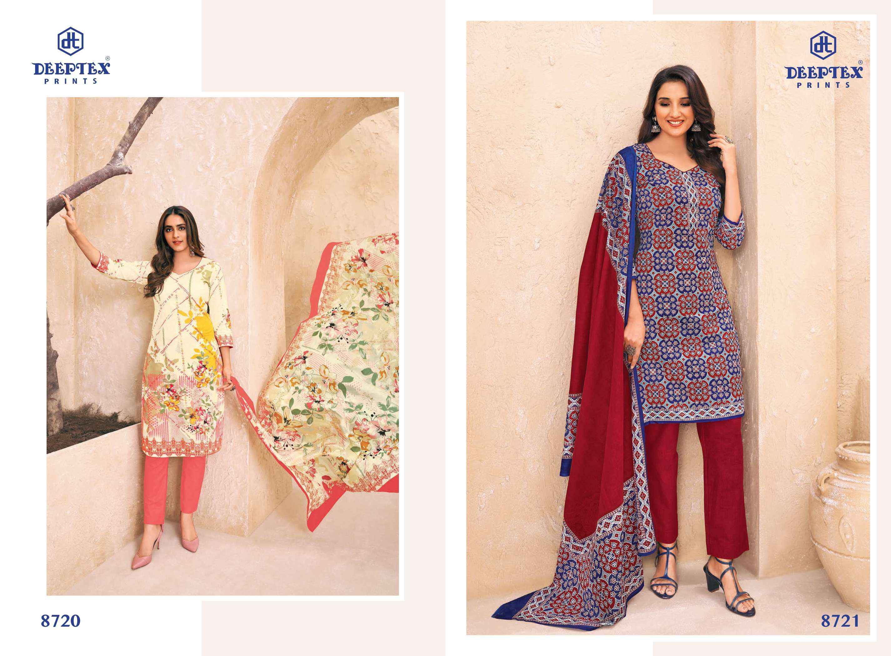 DEEPTEX PRINTS MISS INDIA VOL 87 PURE COTTON DRESS MATERIAL ( 26 PCS CATALOG ) 