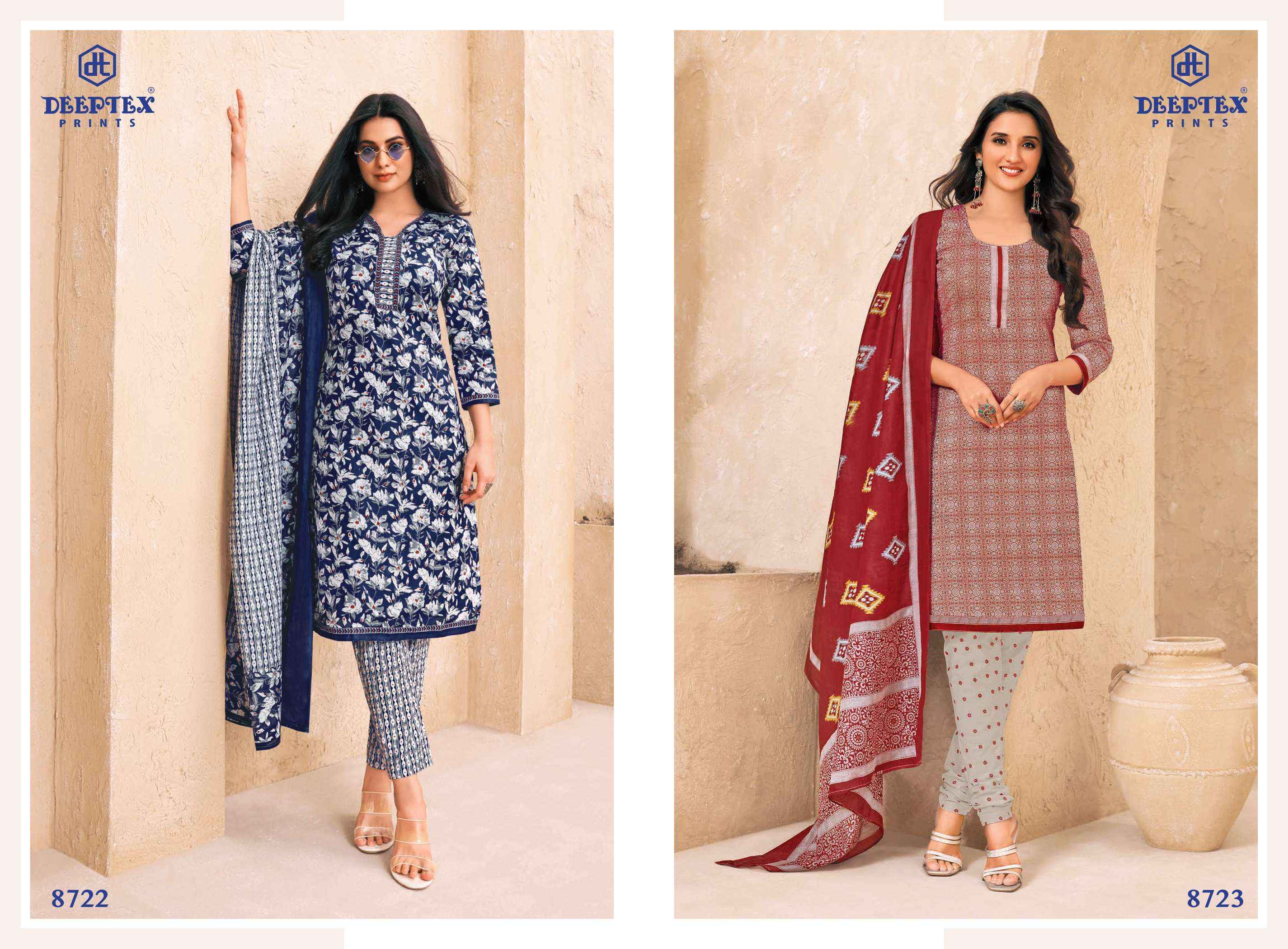 DEEPTEX PRINTS MISS INDIA VOL 87 PURE COTTON DRESS MATERIAL ( 26 PCS CATALOG ) 