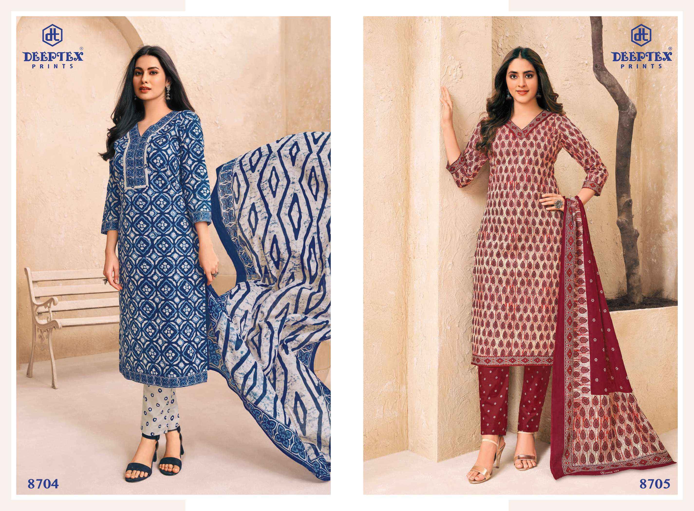 DEEPTEX PRINTS MISS INDIA VOL 87 PURE COTTON DRESS MATERIAL