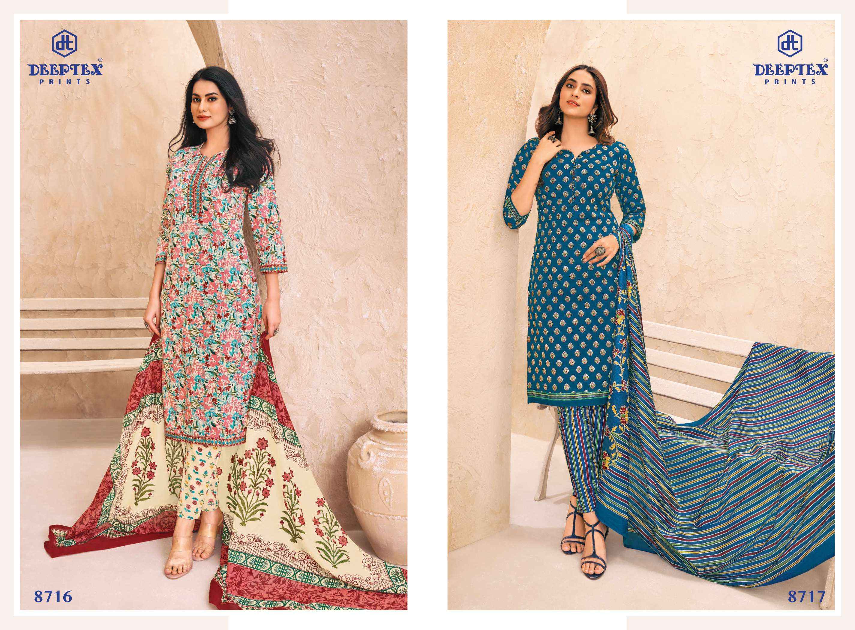 DEEPTEX PRINTS MISS INDIA VOL 87 PURE COTTON DRESS MATERIAL ( 26 PCS CATALOG ) 