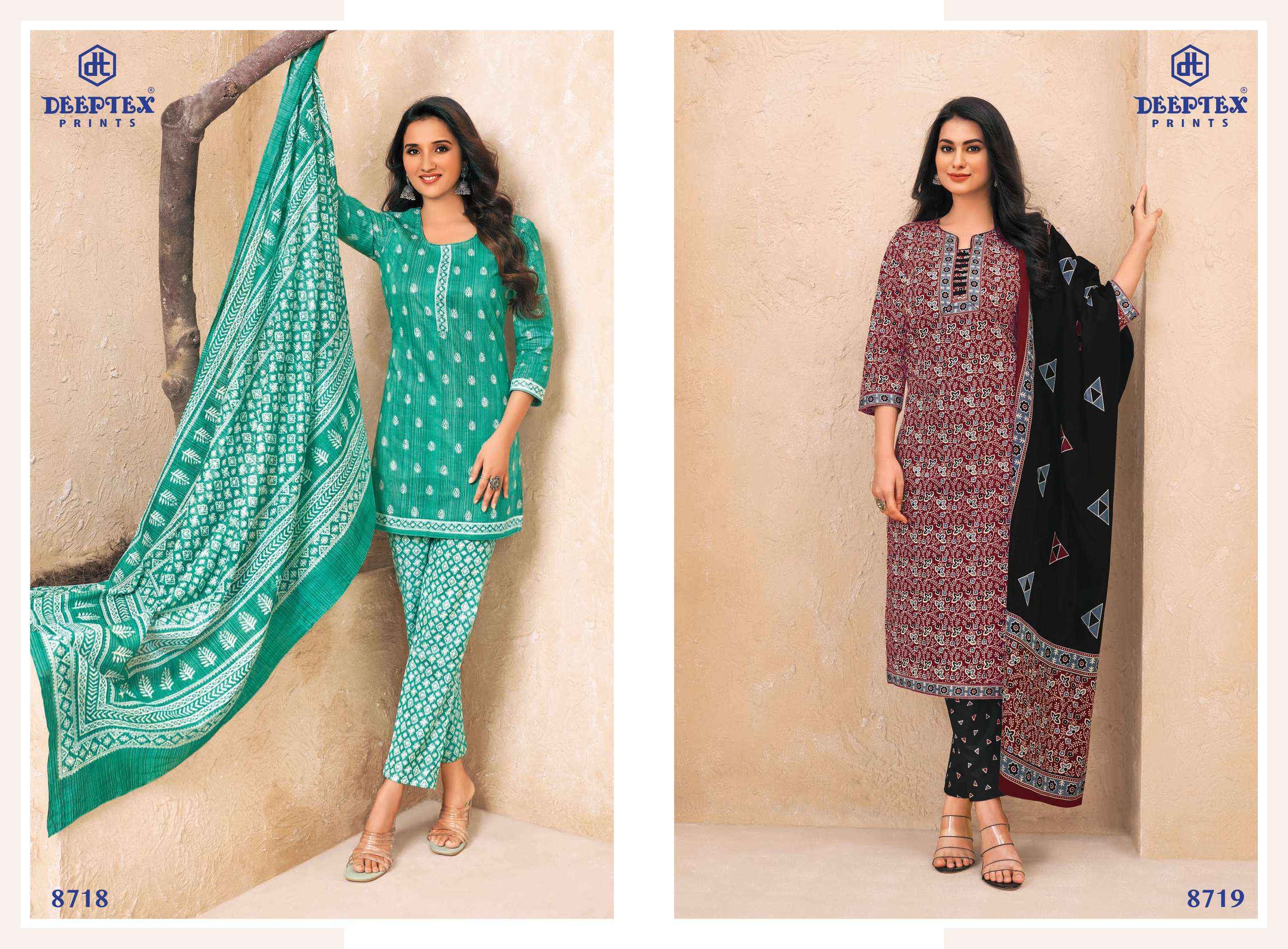 DEEPTEX PRINTS MISS INDIA VOL 87 PURE COTTON DRESS MATERIAL ( 26 PCS CATALOG ) 