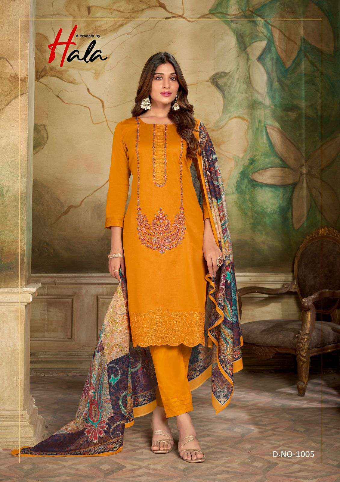 HALA TRADERS JASHN E ISHQ VOL 1 JAM COTTON PAKISTANI SUITS ( 6 PCS CATALOG )