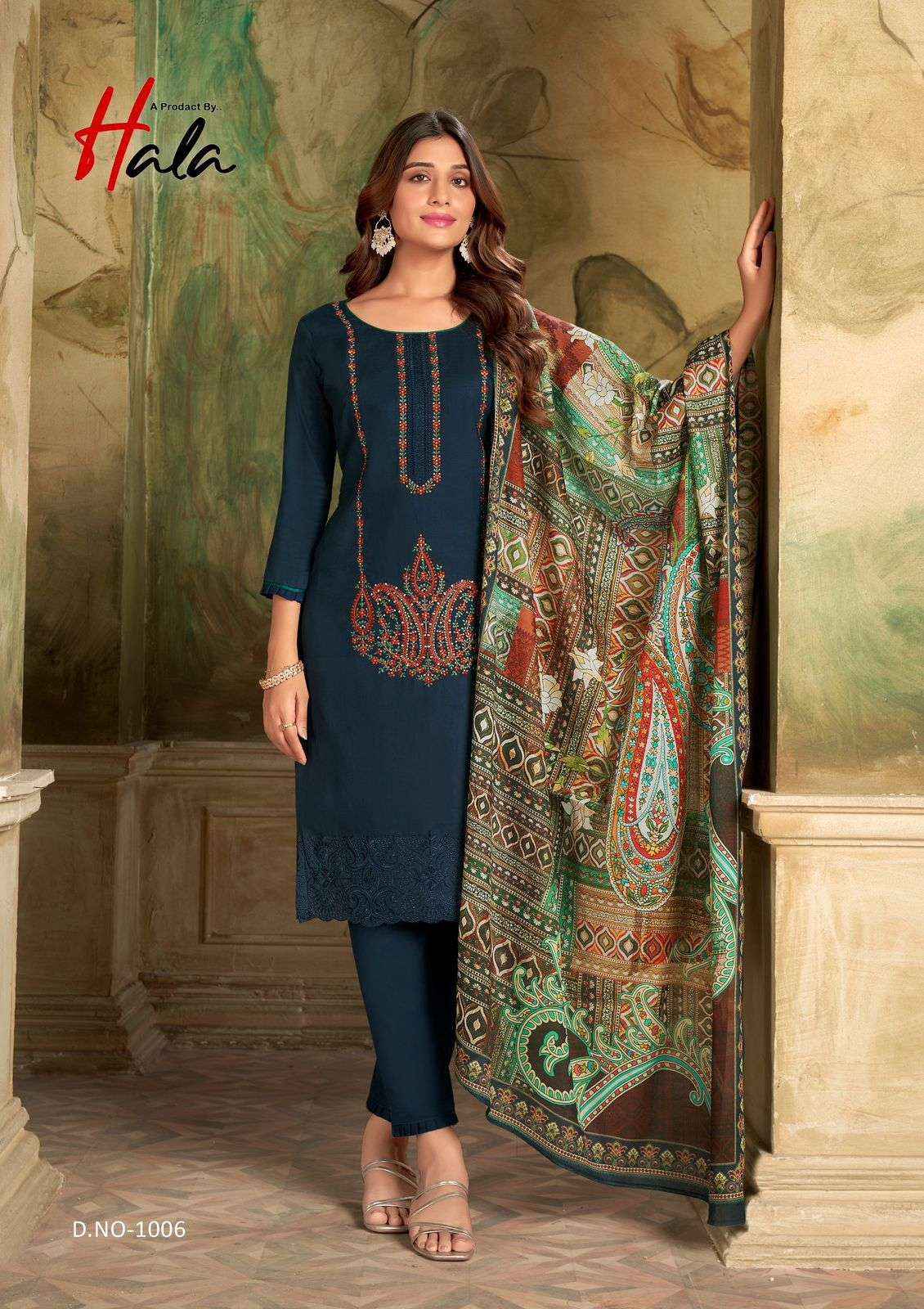 HALA TRADERS JASHN E ISHQ VOL 1 JAM COTTON PAKISTANI SUITS ( 6 PCS CATALOG )