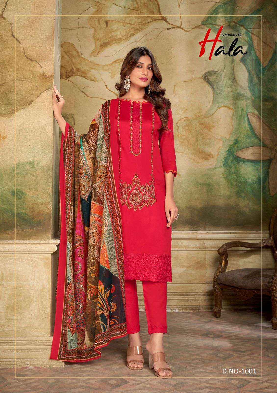 HALA TRADERS JASHN E ISHQ VOL 1 JAM COTTON PAKISTANI SUITS ( 6 PCS CATALOG )