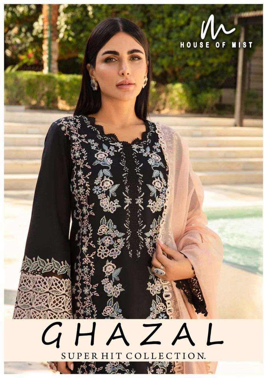 HOUSE OF MIST GHAZAL SUPER HIT COLLECTION COTTON PAKISTANI SUIT ( 6 PCS CATALOG )