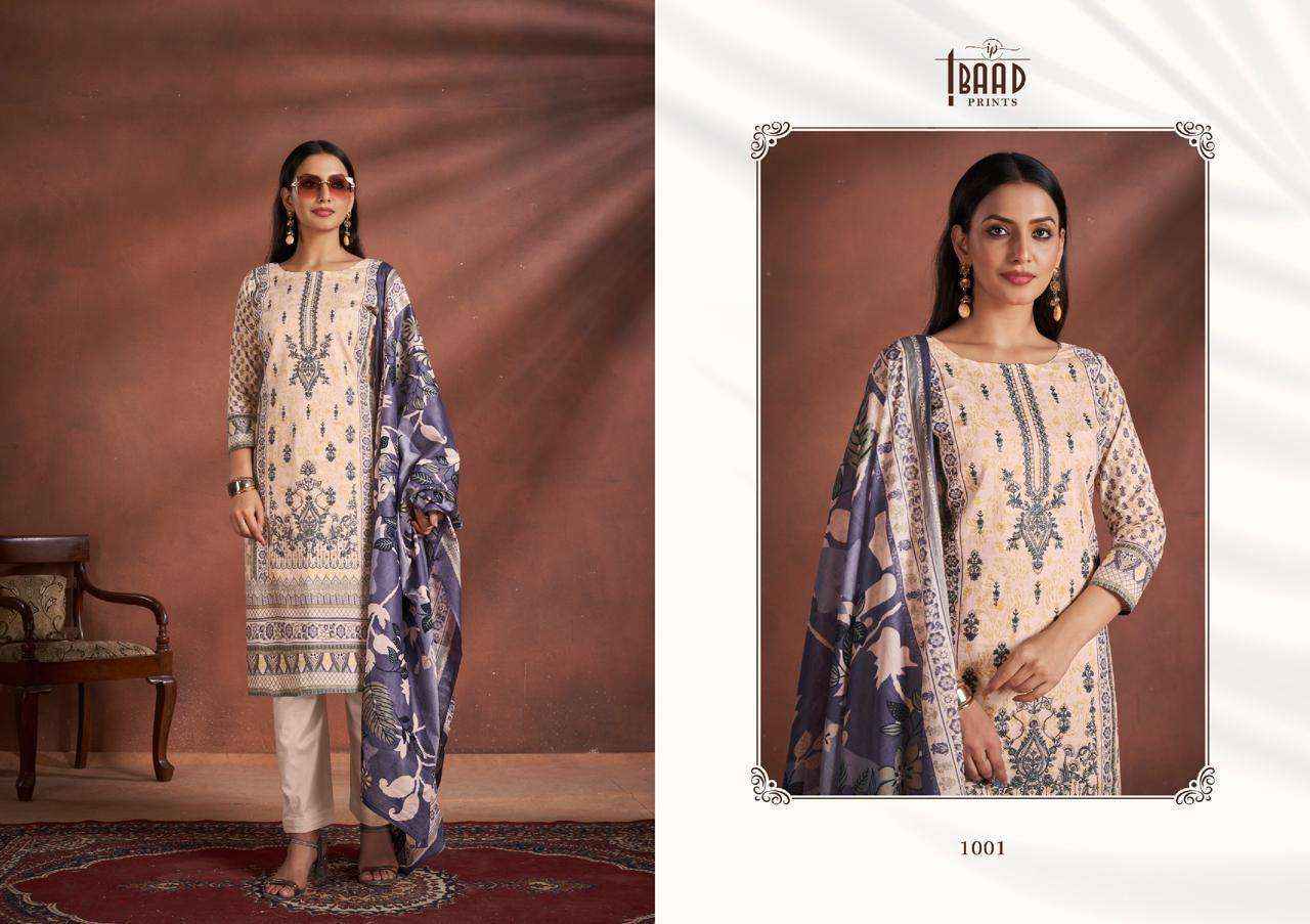 IBAAD PRINTS IBAAD EMBROIDERED VOL 1 LAWN COTTON SUIT ( 4 PCS CATALOG )