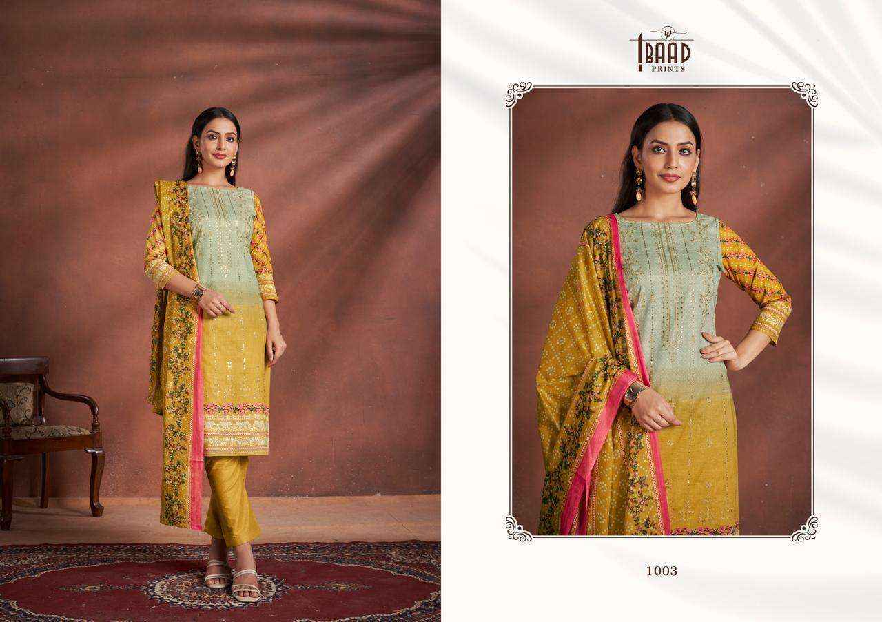 IBAAD PRINTS IBAAD EMBROIDERED VOL 1 LAWN COTTON SUIT ( 4 PCS CATALOG )