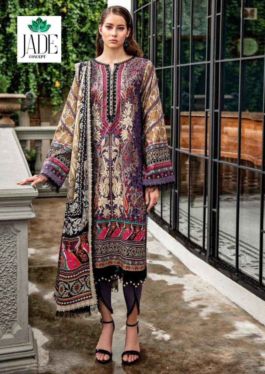 Jade Crimson Exclusive Heavy Lawn Collection Vol 8 Cotton Pakistani Suits ( 6 pc Cataloge )