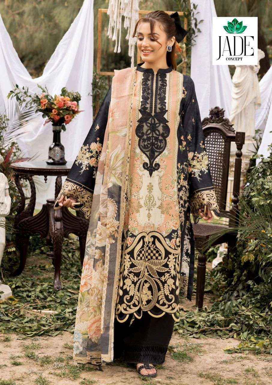 Jade Crimson Exclusive Heavy Lawn Collection Vol 8 Cotton Pakistani Suits ( 6 pc Cataloge )