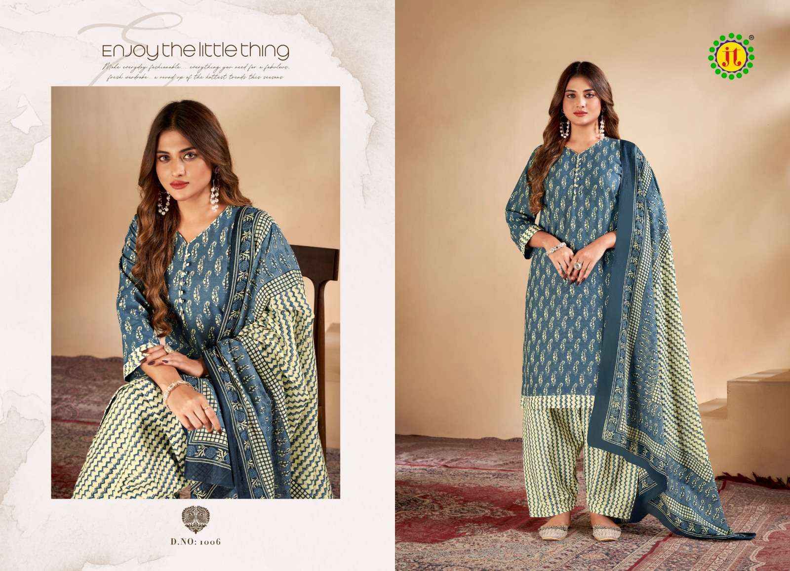 JT KALYANI COTTON READYMADE SUITS ( 8 PCS CATALOG )