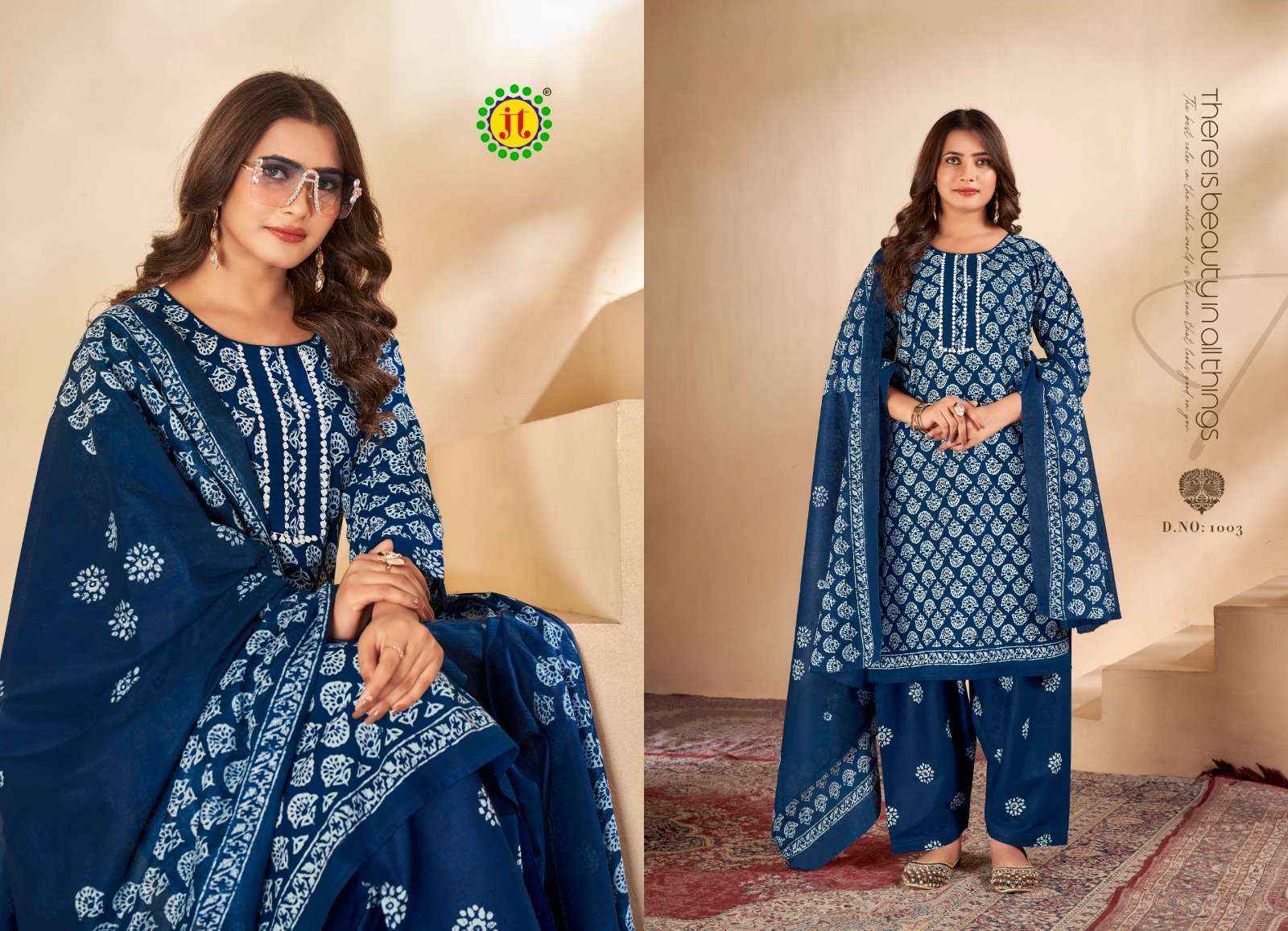 JT KALYANI COTTON READYMADE SUITS ( 8 PCS CATALOG )