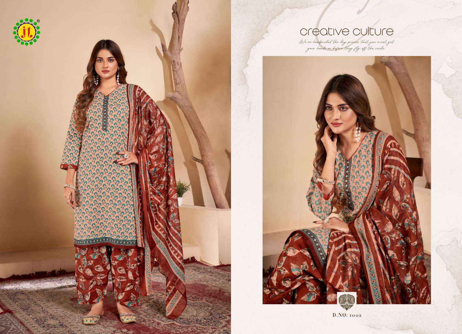 JT KALYANI COTTON READYMADE SUITS ( 8 PCS CATALOG )