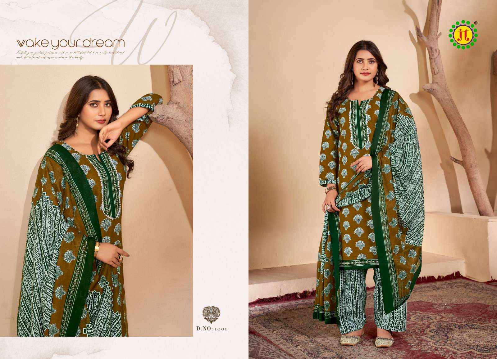 JT KALYANI COTTON READYMADE SUITS ( 8 PCS CATALOG )