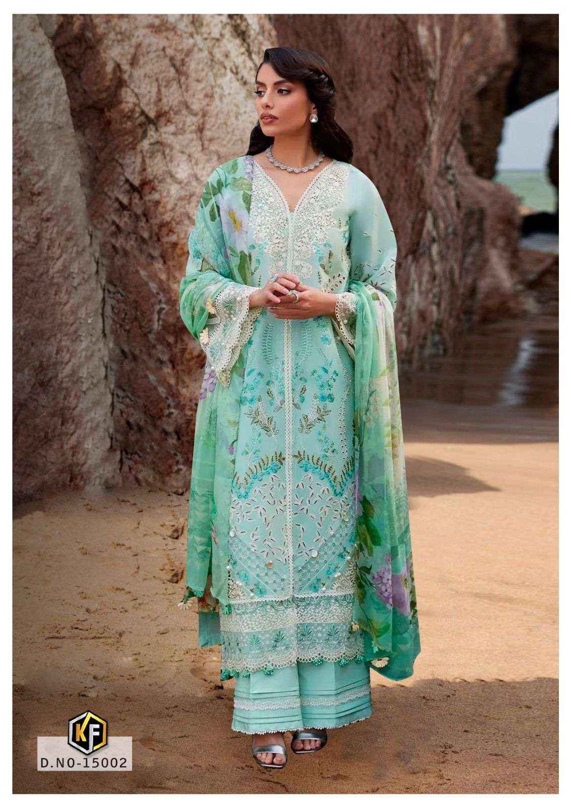 KEVAL FAB SOBIA NAZIR VOL 15 COTTON DIGITAL PAKISTANI SUIT ( 6 PCS CATALOG )