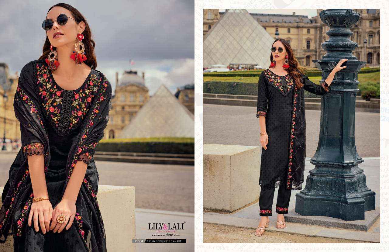 LILY AND LALI MRUNAL SILK FANCY DESIGNER READY MADE SUIT ( 6 PCS CATALOG )