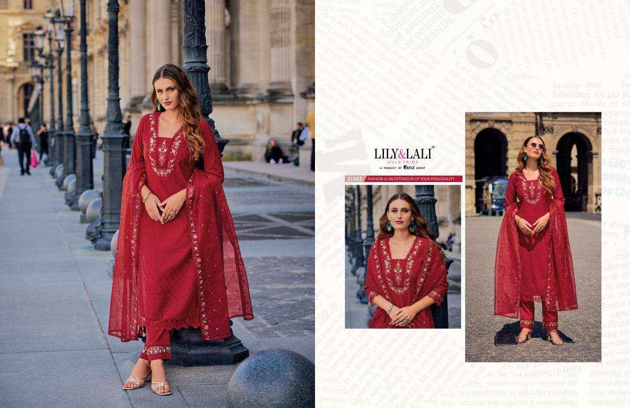 LILY AND LALI MRUNAL SILK FANCY DESIGNER READY MADE SUIT ( 6 PCS CATALOG )