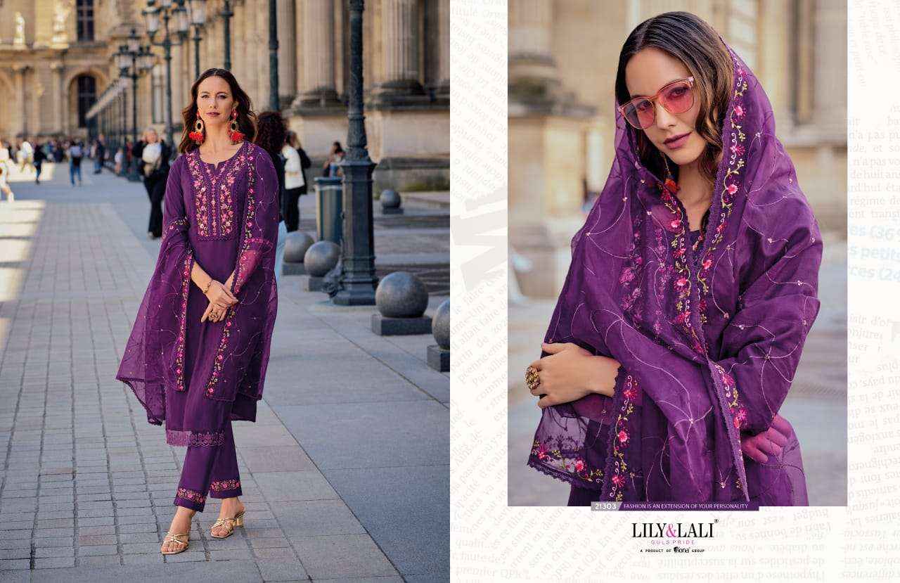 LILY AND LALI MRUNAL SILK FANCY DESIGNER READY MADE SUIT ( 6 PCS CATALOG )