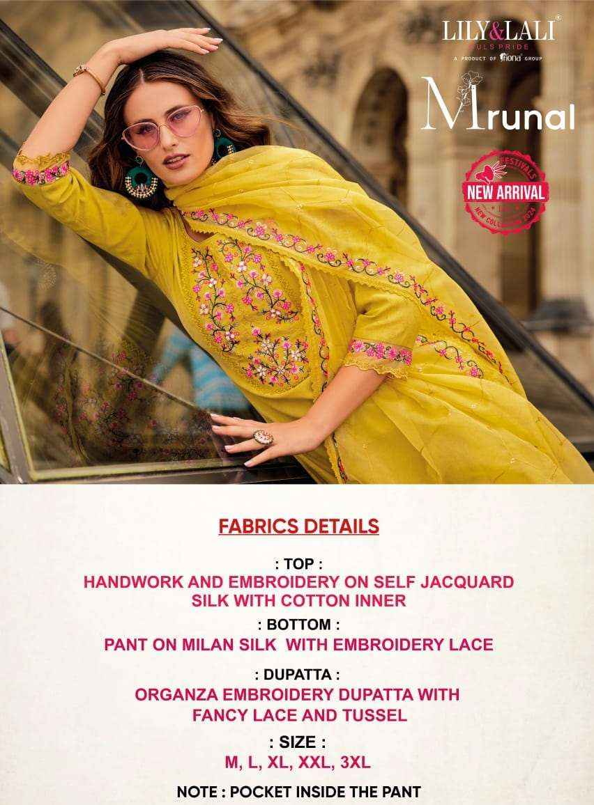 LILY AND LALI MRUNAL SILK FANCY DESIGNER READY MADE SUIT ( 6 PCS CATALOG )