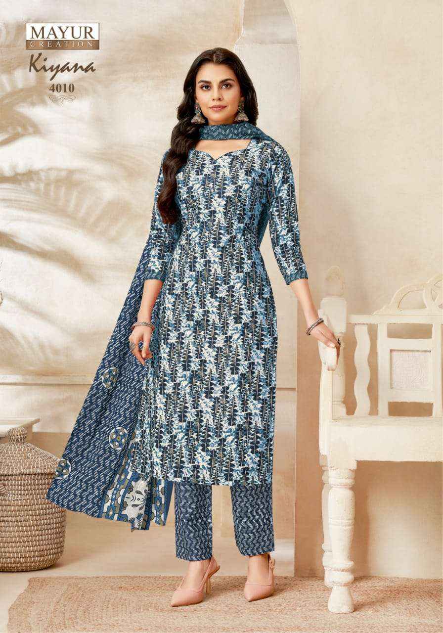 MAYUR CREATION KIYANA VOL 4 COTTON PRINT DRESS MATERIAL ( 10 PCS CATALOG )