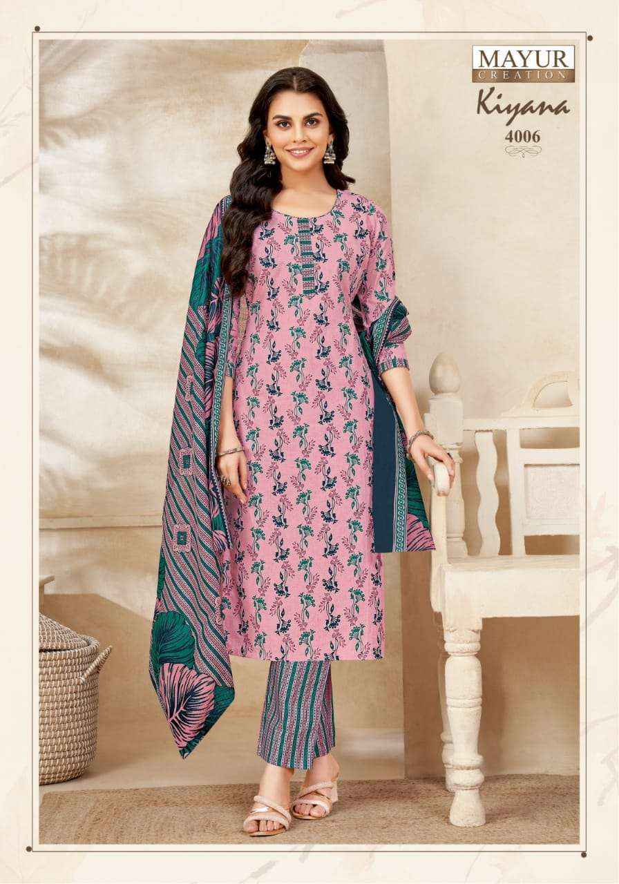 MAYUR CREATION KIYANA VOL 4 COTTON PRINT DRESS MATERIAL ( 10 PCS CATALOG )