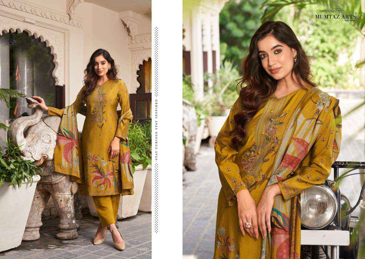 MUMTAZ ARTS MANNAT VISCOSE DESIGNER SUIT ( 6 PCS CATALOG )