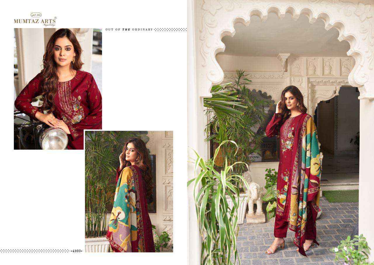 MUMTAZ ARTS MANNAT VISCOSE DESIGNER SUIT ( 6 PCS CATALOG )