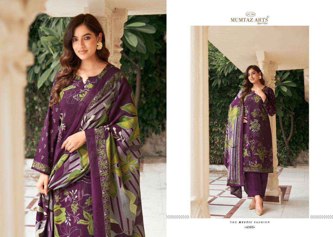 MUMTAZ ARTS MANNAT VISCOSE DESIGNER SUIT ( 6 PCS CATALOG )