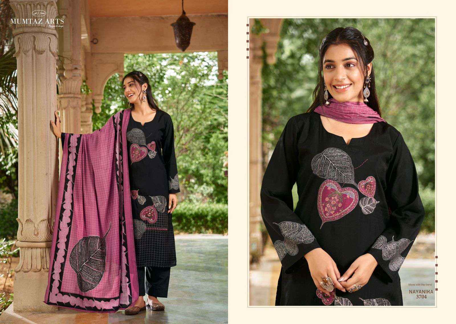 MUMTAZ ARTS NAYANIKA VISCOSE DIGITAL PRINT SUIT ( 8 PCS CATALOG )