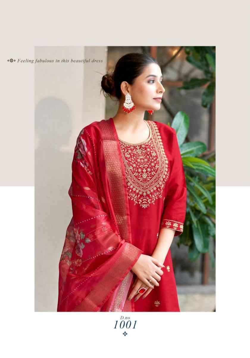 Mystic 9 Fiza Vol 1 Banglore Silk Readymade Suits ( 8 pcs Catalogue