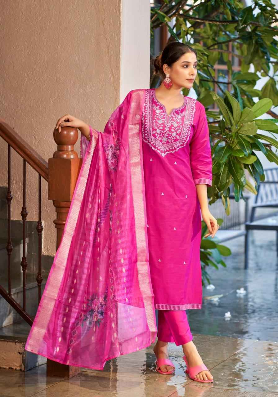 Mystic 9 Fiza Vol 1 Banglore Silk Readymade Suits ( 8 pcs Catalogue