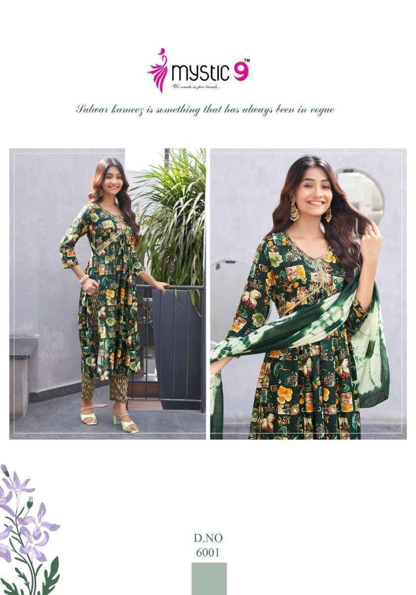 Mystic 9 Pooja Vol 6 Rayon Kurti Combo ( 8 pcs Catalogue )