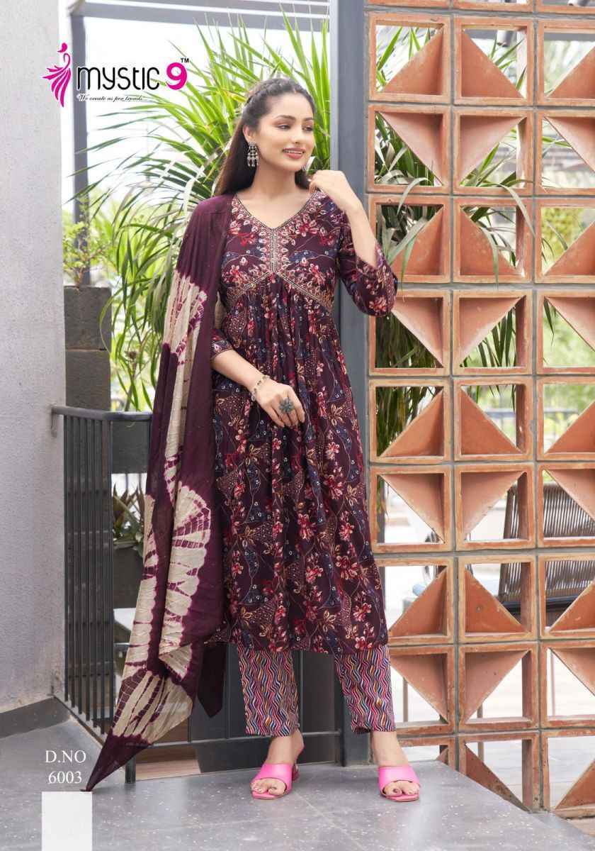 Mystic 9 Pooja Vol 6 Rayon Kurti Combo ( 8 pcs Catalogue )