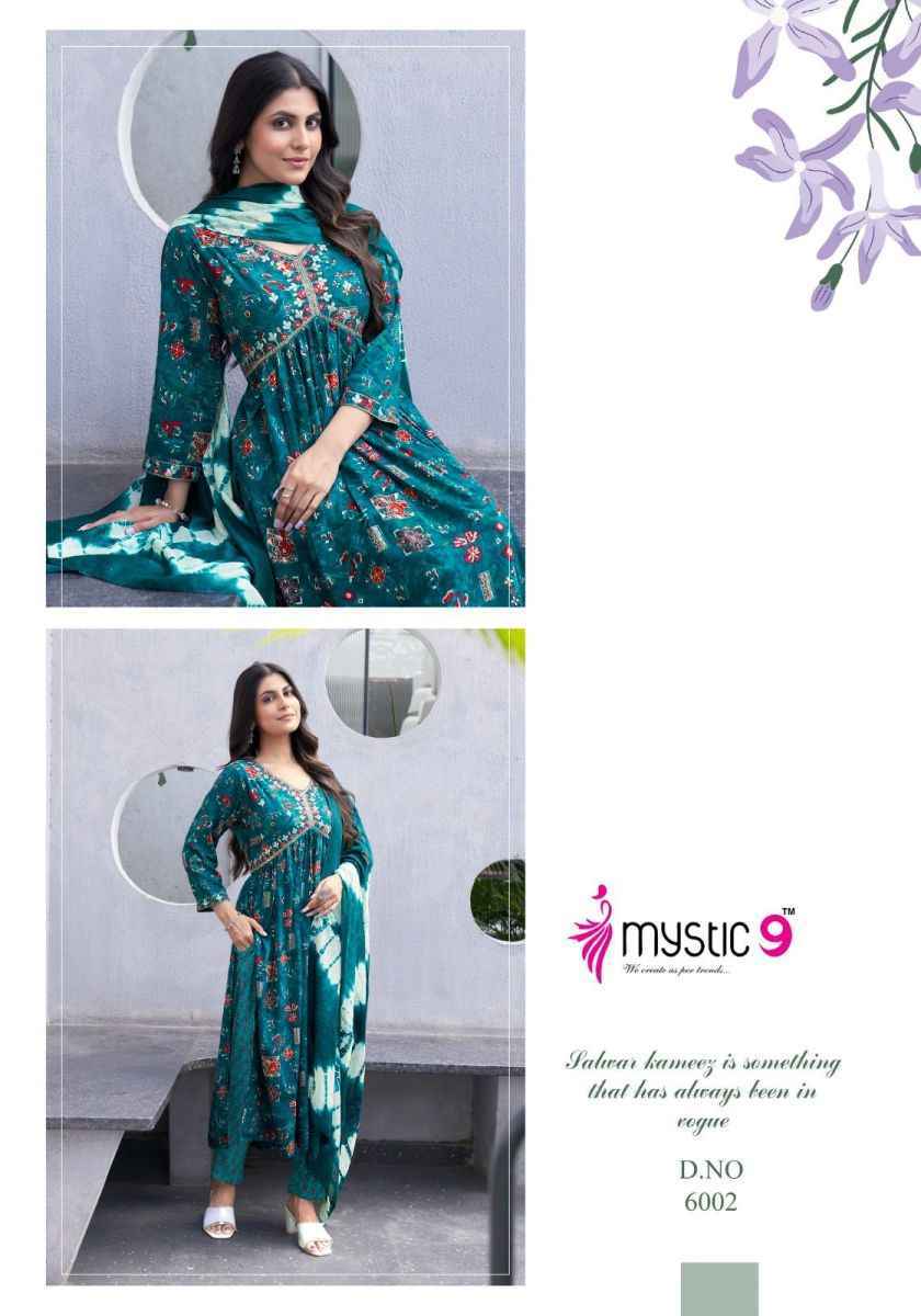 Mystic 9 Pooja Vol 6 Rayon Kurti Combo ( 8 pcs Catalogue )