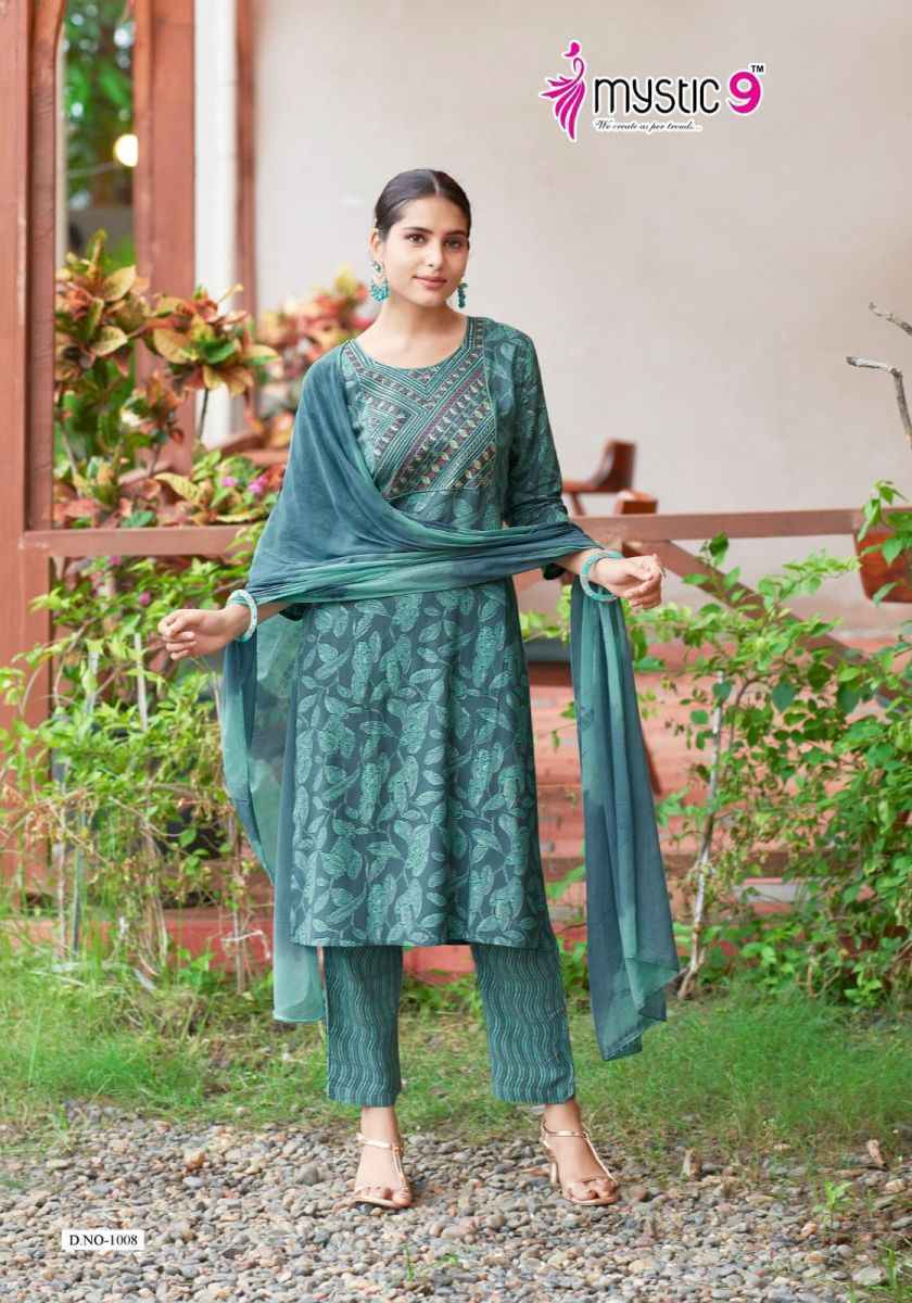 Mystic 9 Suman Vol 1 Reyon Kurti Combo 8 pcs Catalogue