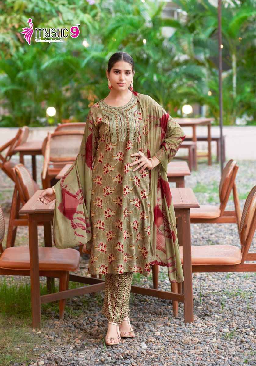 Mystic 9 Suman Vol 1 Reyon Kurti Combo 8 pcs Catalogue