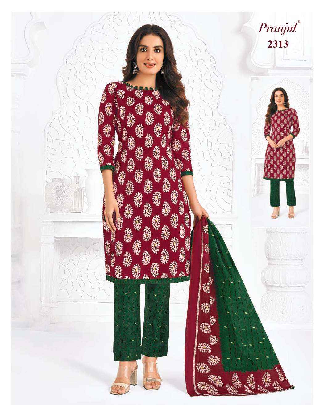 PRANJUL FASHION PRIYANKA VOL 23 PURE COTTON DRESS MATERIAL ( 36 PCS CATALOG )