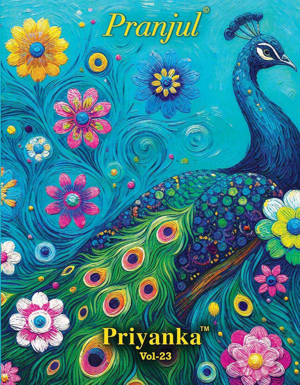 PRANJUL FASHION PRIYANKA VOL 23 PURE COTTON DRESS MATERIAL ( 36 PCS CATALOG )