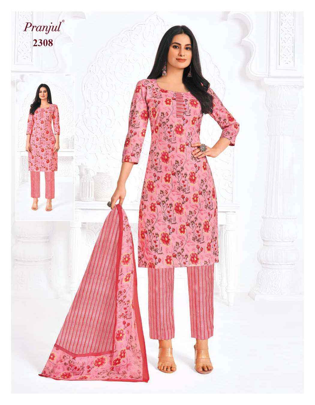 PRANJUL FASHION PRIYANKA VOL 23 PURE COTTON DRESS MATERIAL ( 36 PCS CATALOG )