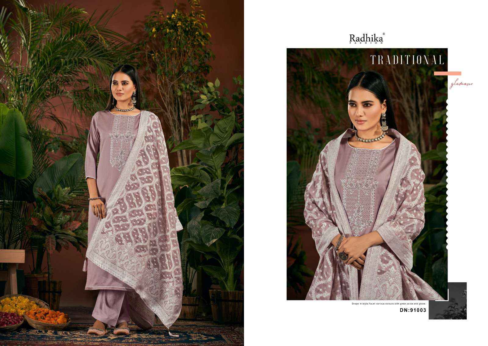 RADHIKA FASHION AZARA CYCLE VOL 2 JAM COTTON EMBROIDERY SUIT ( 6 PCS CATALOG )