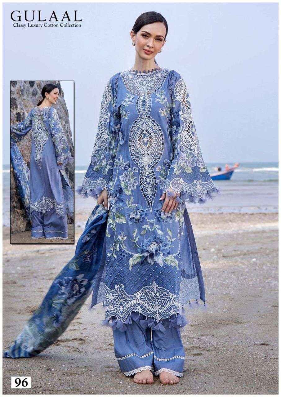 SANA MARYAM GULAAL CLASSY LUXURY COTTON COLLECTION VOL 10 PAKISTANI SUITS ( 10 PCS CATALOG )