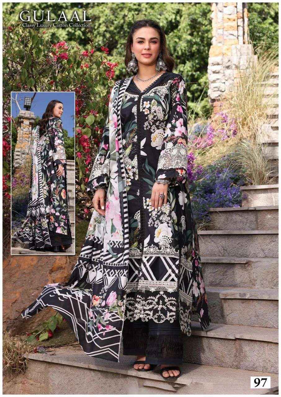 SANA MARYAM GULAAL CLASSY LUXURY COTTON COLLECTION VOL 10 PAKISTANI SUITS ( 10 PCS CATALOG )