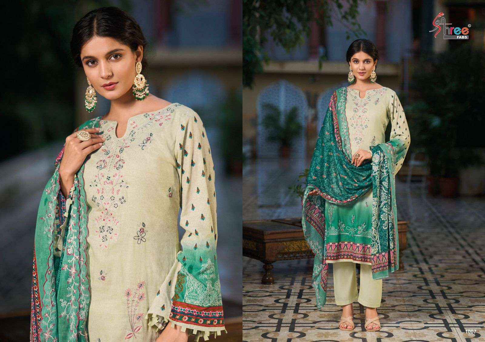 SHREE FABS BIN SAEED LAWN COLLECTION VOL 14 COTTON SALWAR KAMEEZ ( 7 PCS CATALOG )