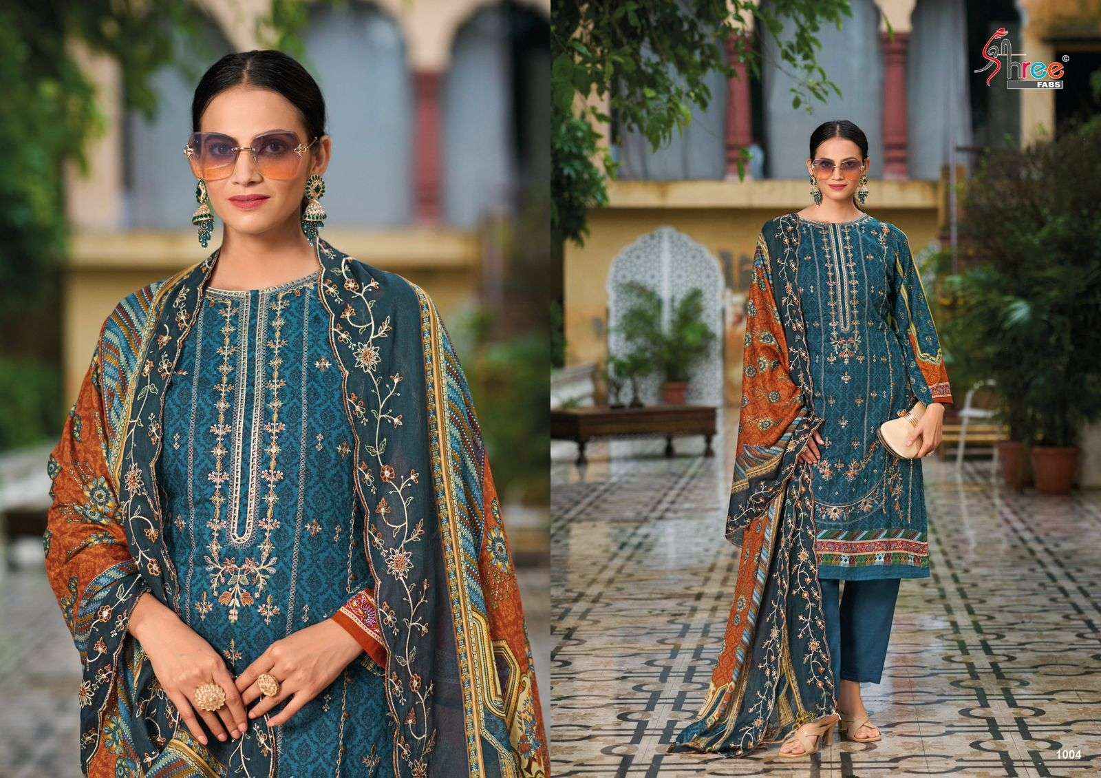 SHREE FABS BIN SAEED LAWN COLLECTION VOL 14 COTTON SALWAR KAMEEZ ( 7 PCS CATALOG )