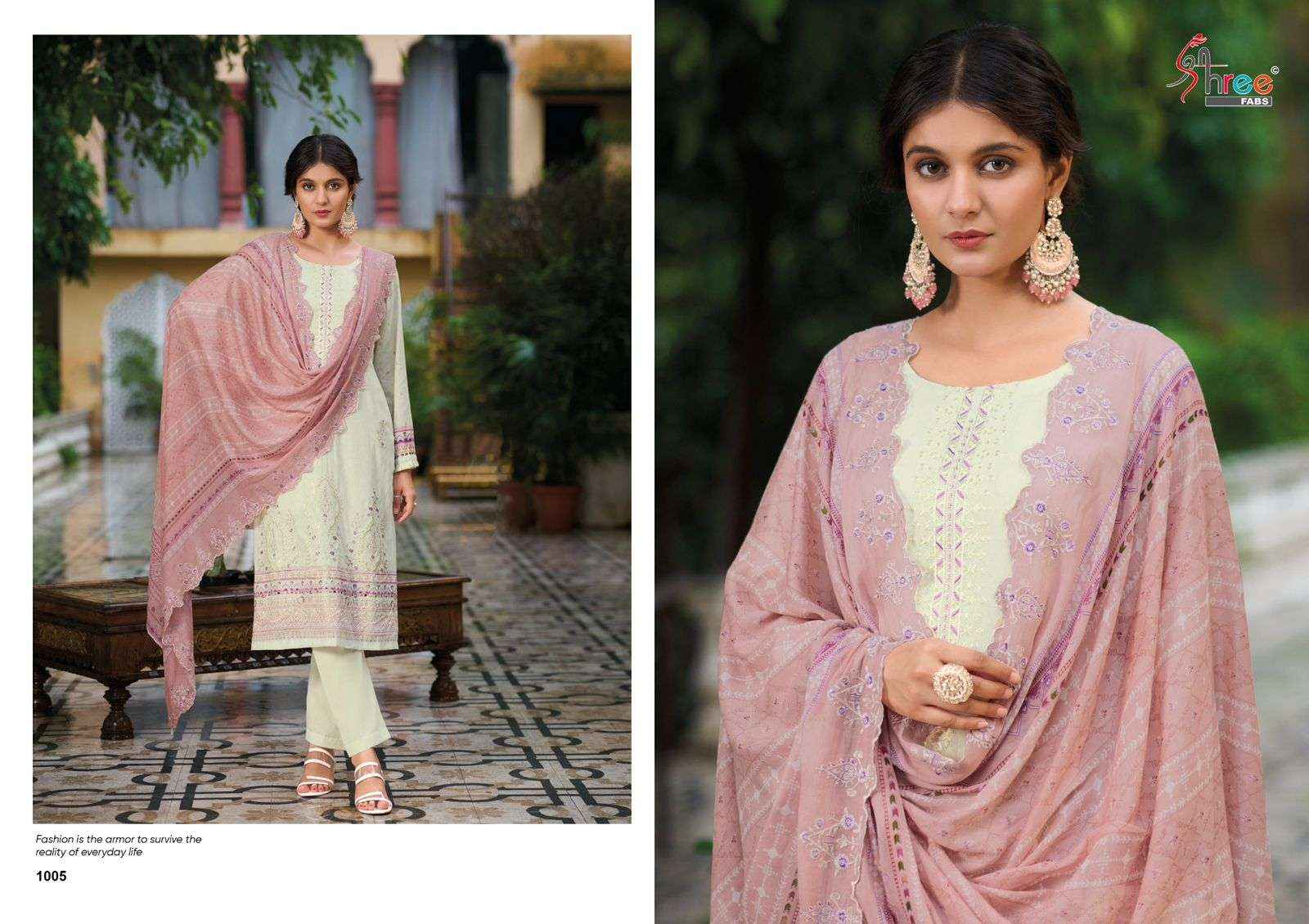 SHREE FABS BIN SAEED LAWN COLLECTION VOL 14 COTTON SALWAR KAMEEZ ( 7 PCS CATALOG )