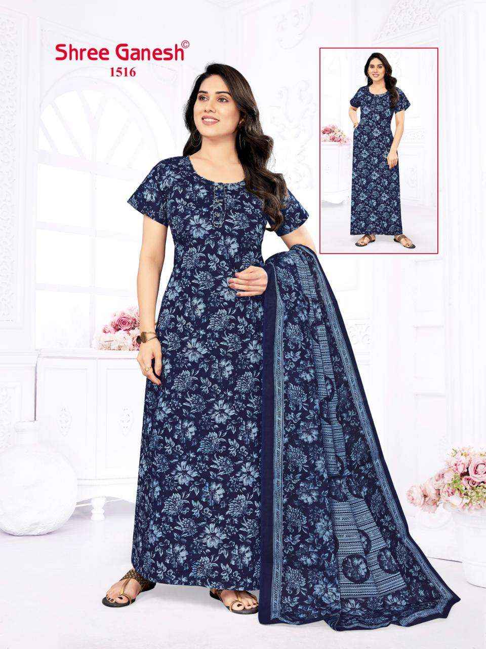 SHREE GANESH KALKI VOL 2 COTTON NIGHTY WITH DUPATTA ( 20 PCS CATALOG )